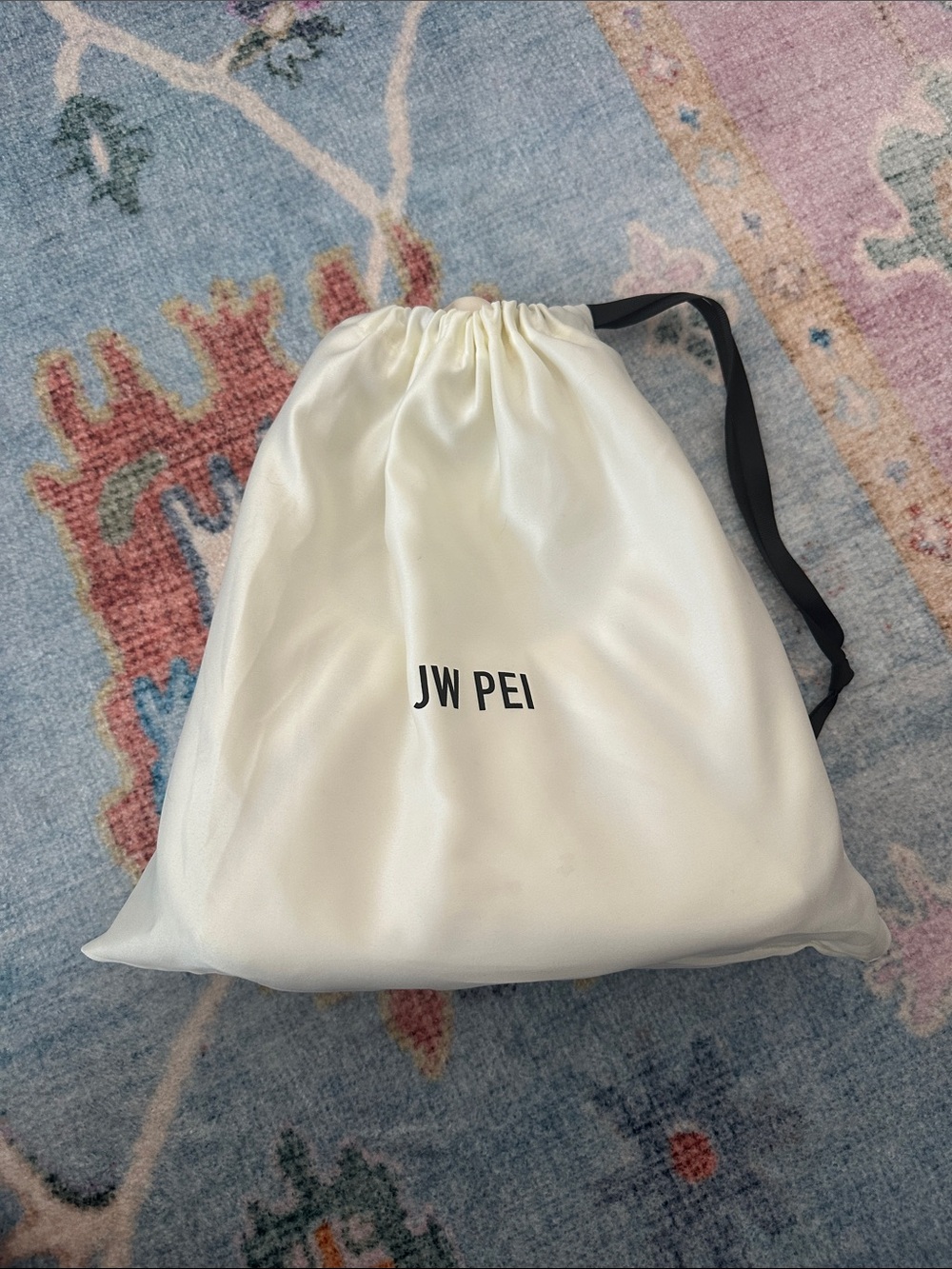 JW PEI Cream Ruched Handle Shoulder Bag - Picture 7 of 7